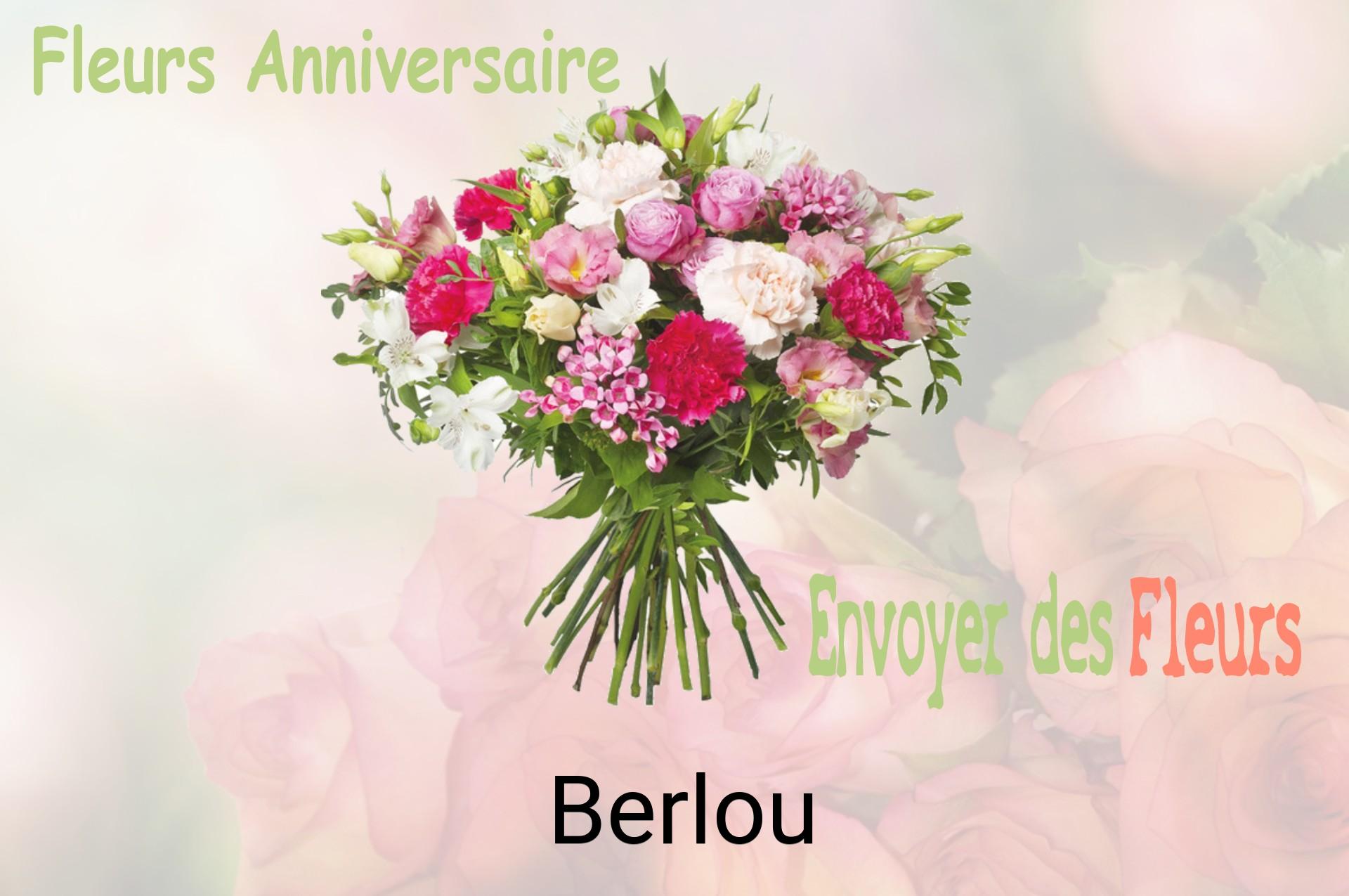 Bouquet de fleurs d’anniversaire livré à Berlou